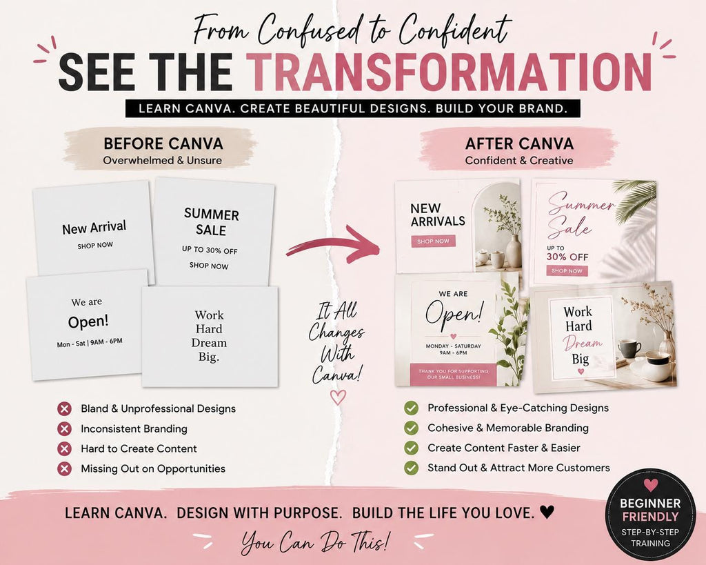Canva Master Course for Beginners | Step-by-Step Training, Digital Products (Digital Download)