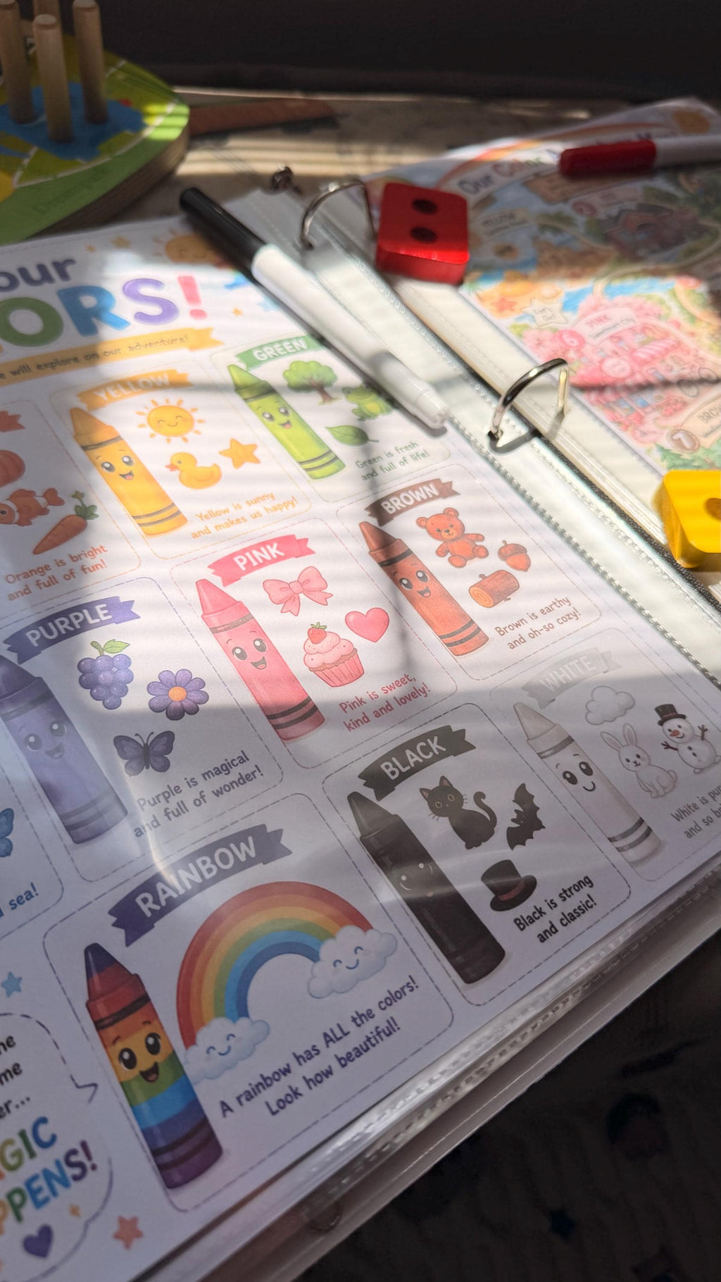 Toddler Color Workbook | Preschool Learning Activities, Homeschool Printable (PDF)