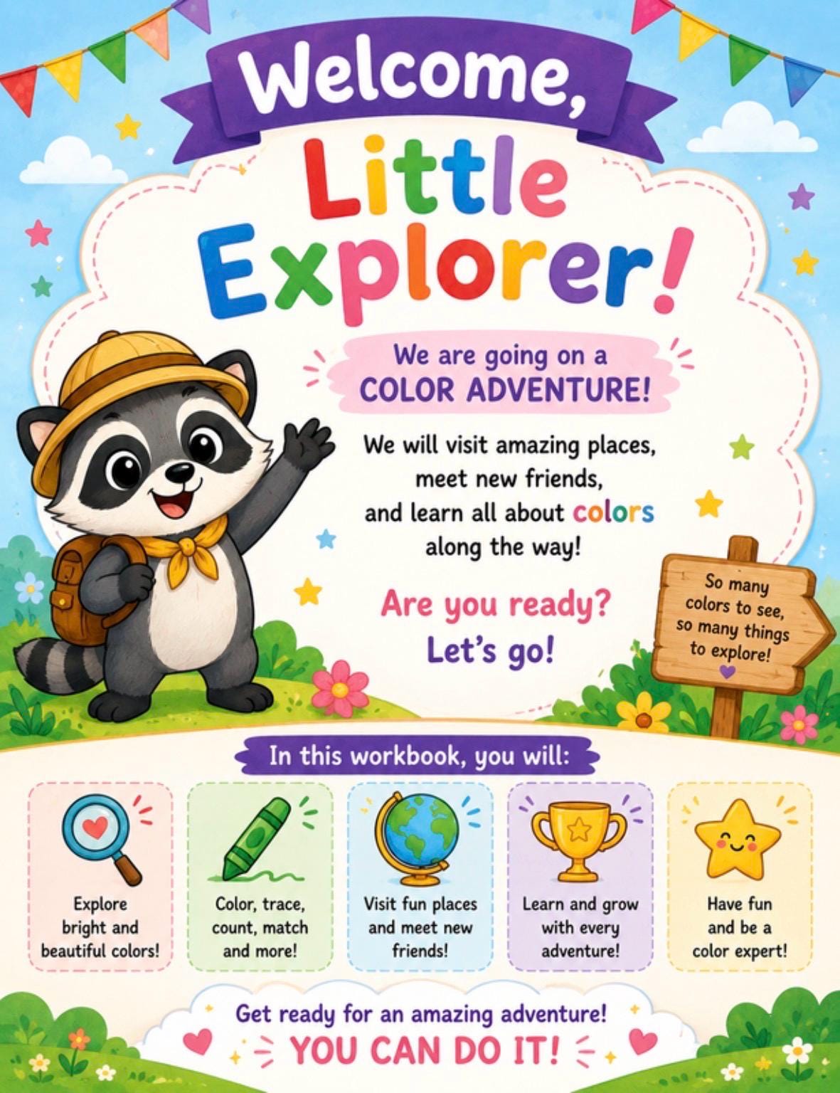 Toddler Color Workbook | Preschool Learning Activities, Homeschool Printable (PDF)