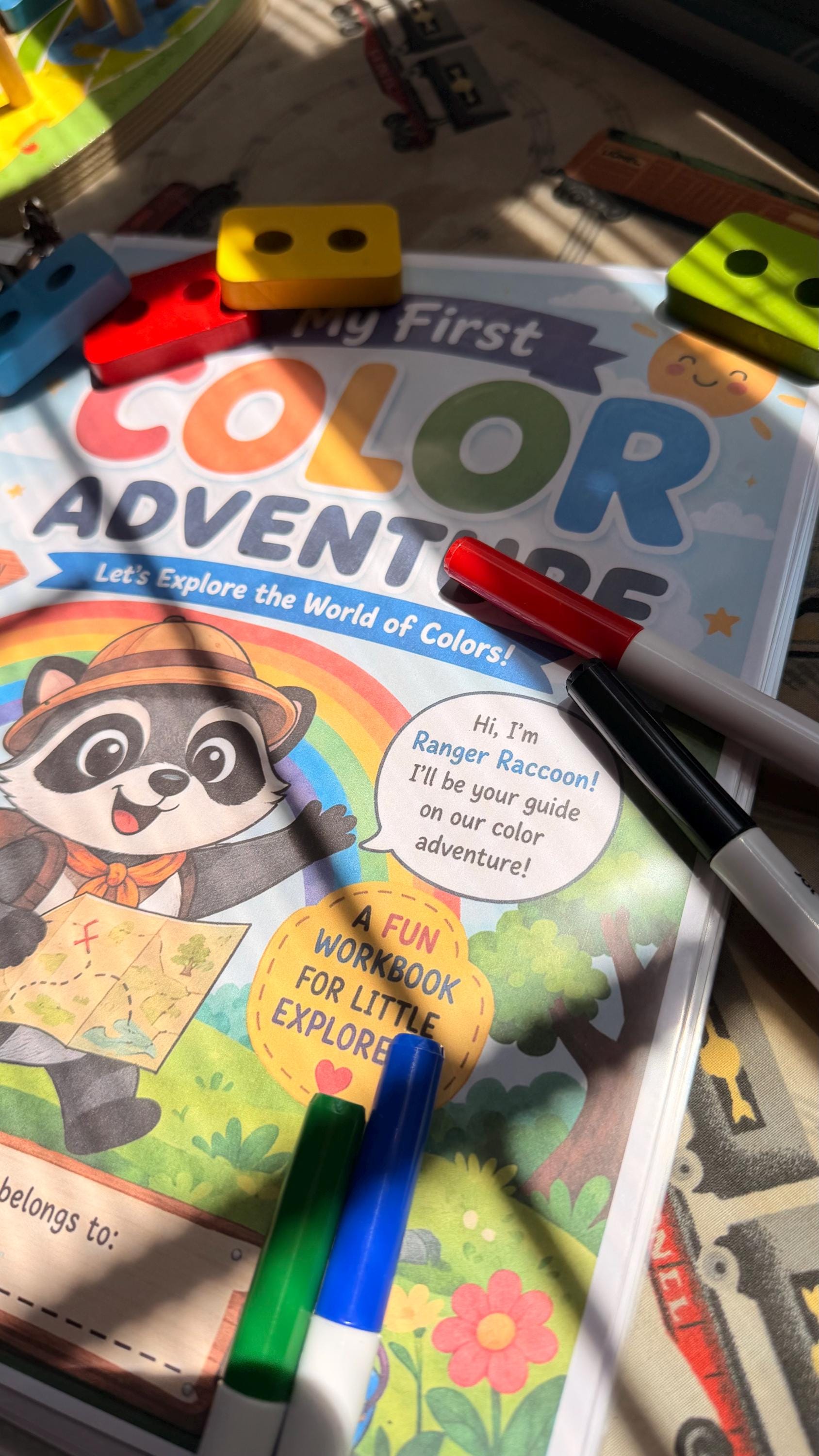 Toddler Color Workbook | Preschool Learning Activities, Homeschool Printable (PDF)